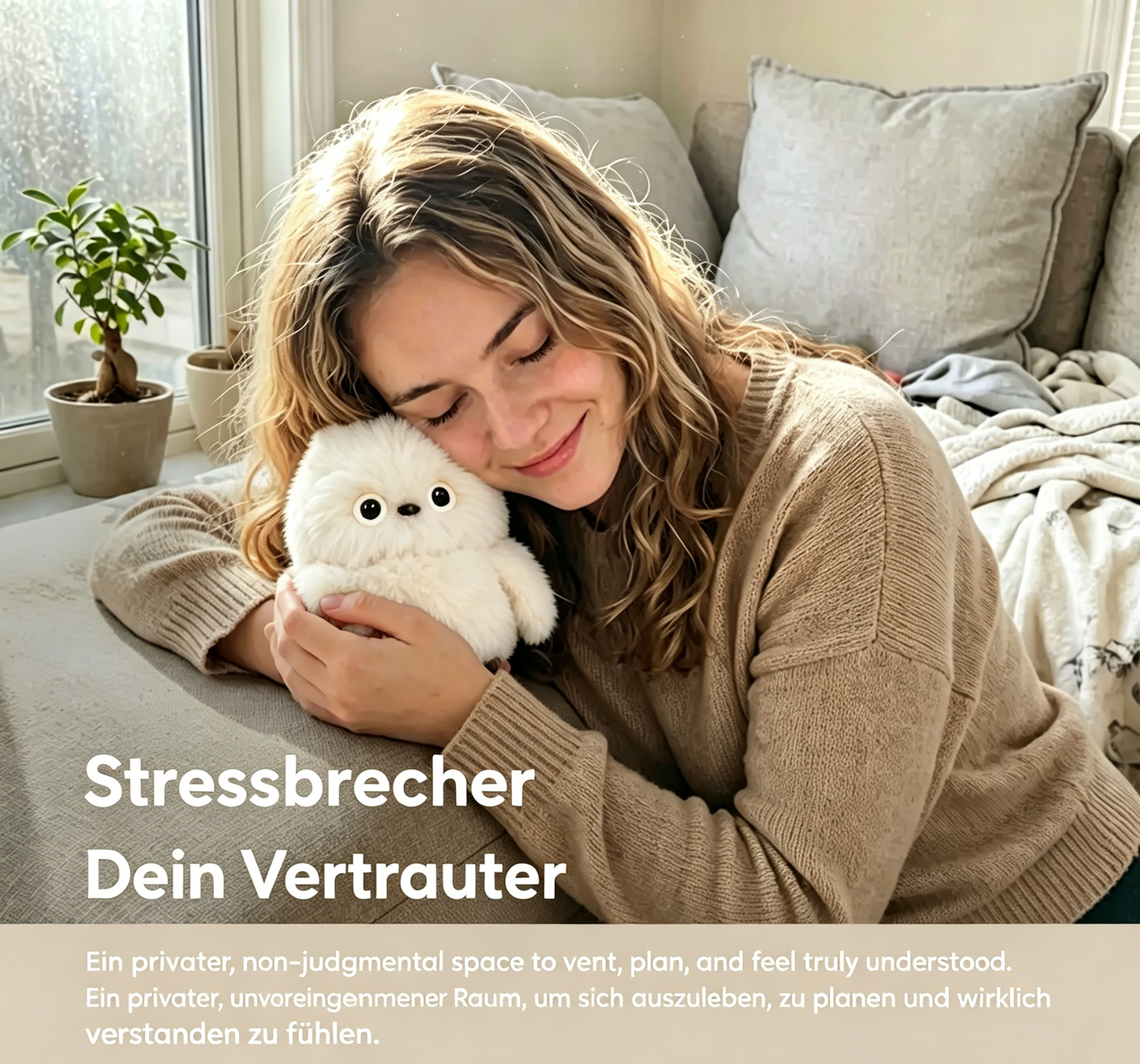 ✨Süße, schüchterne KI-Begleitpuppe als Taschenanhänger und Plüschtier👜 – sie kann singen, den Kopf drehen und sprechen lernen🤖