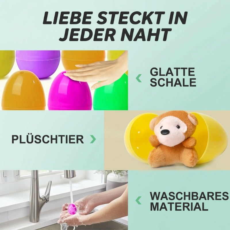 🎁 Oster-Sale 50 % Rabatt 🎁 Vorgefüllte Ostereier mit Plüschtieren