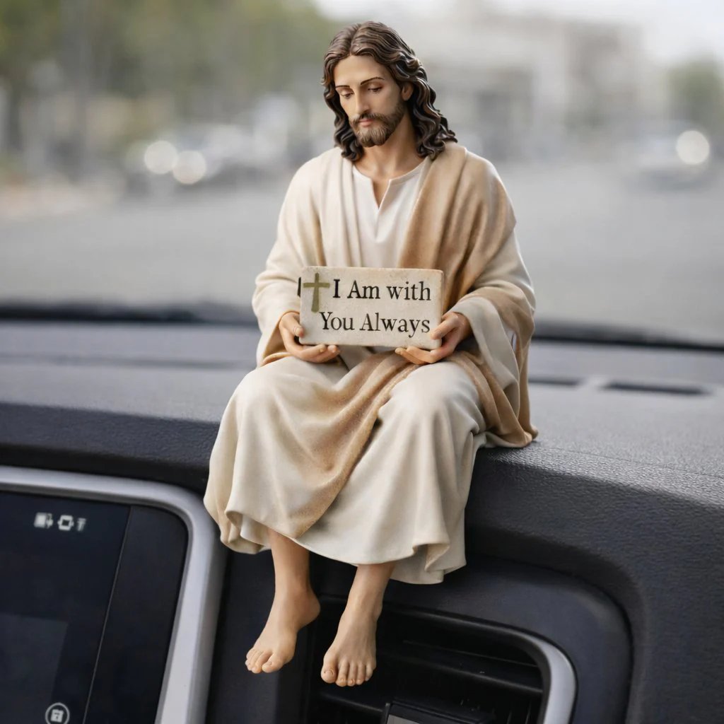 ✨Handgefertigte Jesus-Figur✝️Ruhiger Begleiter für Ihren Schreibtisch🙏
