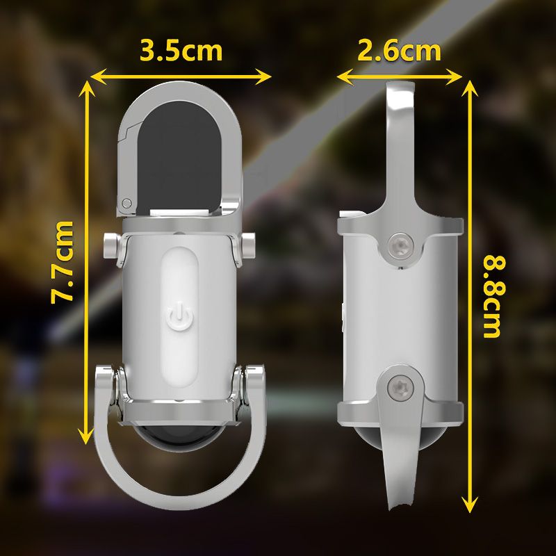 1200LM Superhelle Mini-Schlüsselanhänger-Taschenlampe, wasserdicht