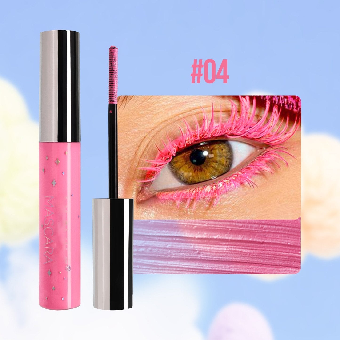Farbenfrohe Glitzer-Mascara/Colorful Glitter Mascara