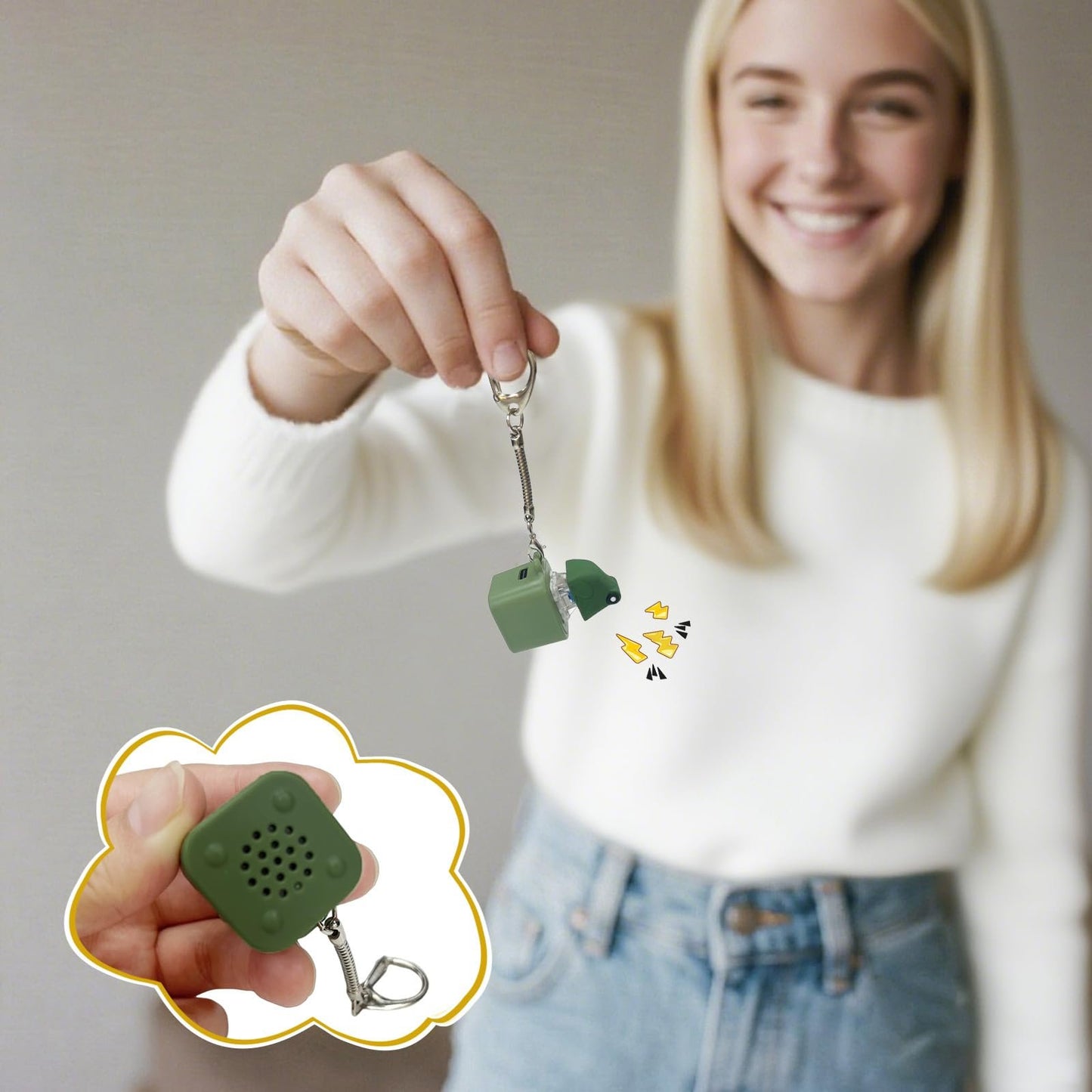 🐸Froschquakendes Fidget-Spielzeug – Wiederaufladbarer Froschquak-Schlüsselanhänger, Stressabbau durch Froschquaken mit bunten Lichtern, lustiges und tragbares Spielzeug zur Linderung von Angstzuständen