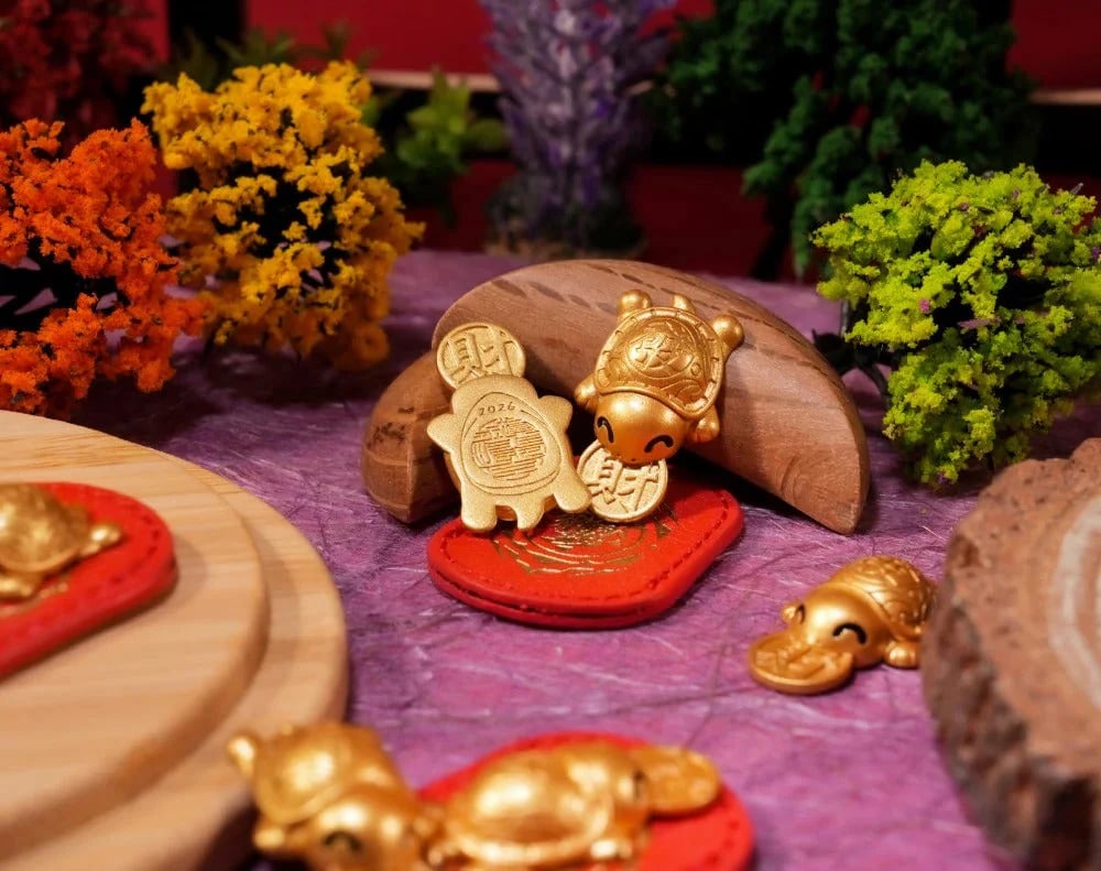 🐢2026 Goldener Schildkröten-Anhänger – Das Glück bei den Hufen🍀Lässt niemals los!