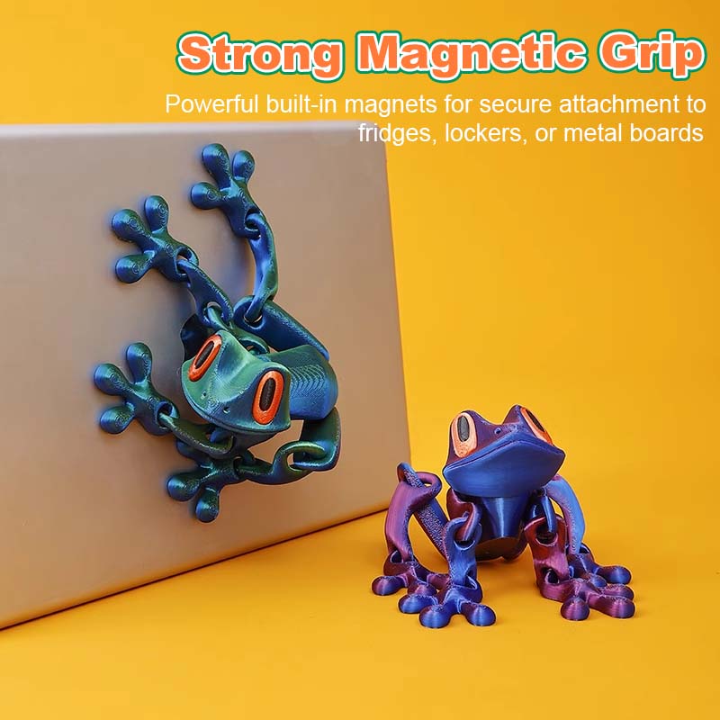 3D-gedruckter magnetischer Frosch-Kühlschrankmagnet