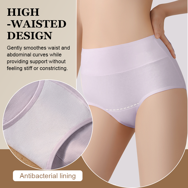 🤍 Bequeme Baumwollslips mit hoher Taille