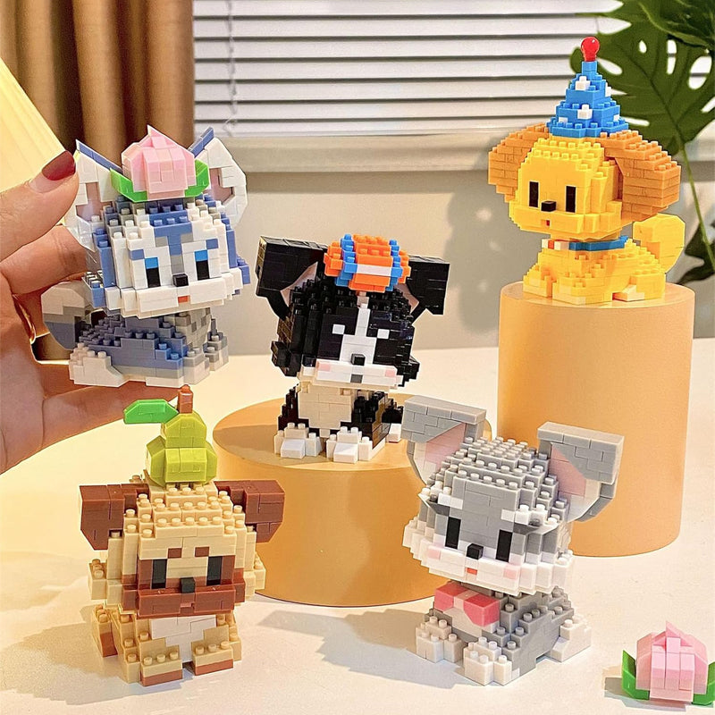 Niedliche Haustier-Mikropartikel-Bausteinmodelle 🐶🐱🧩