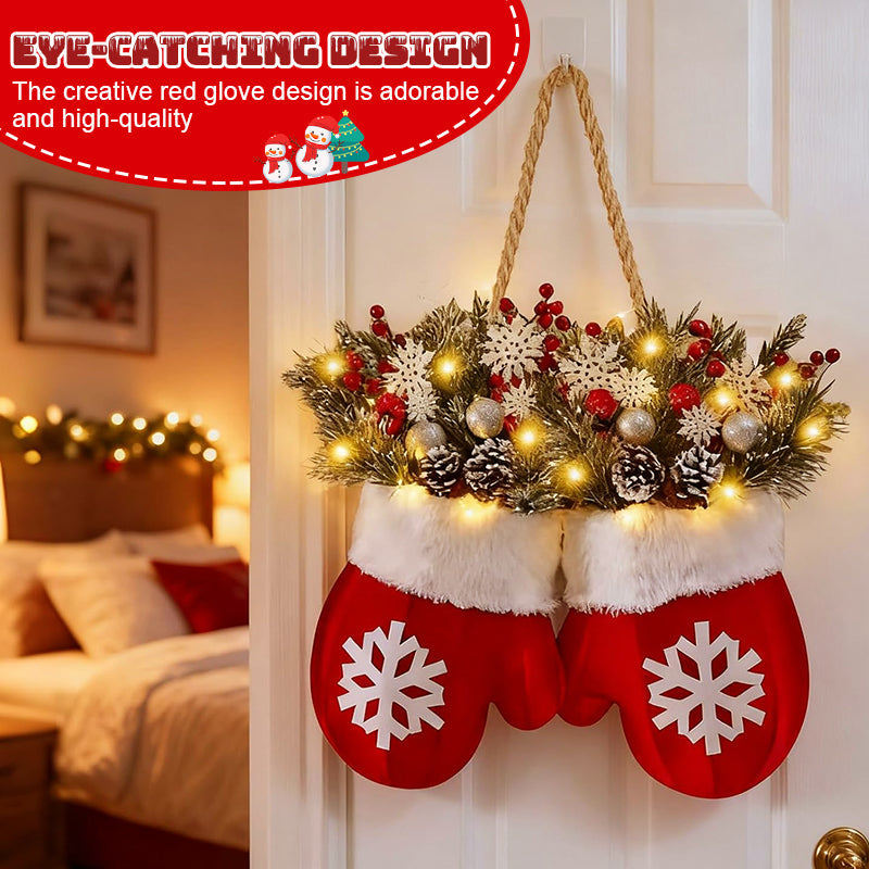 🎅 Blinkende Weihnachtshandschuh-Girlande · Schaffen Sie eine warme und gemütliche Weihnachtsstimmung