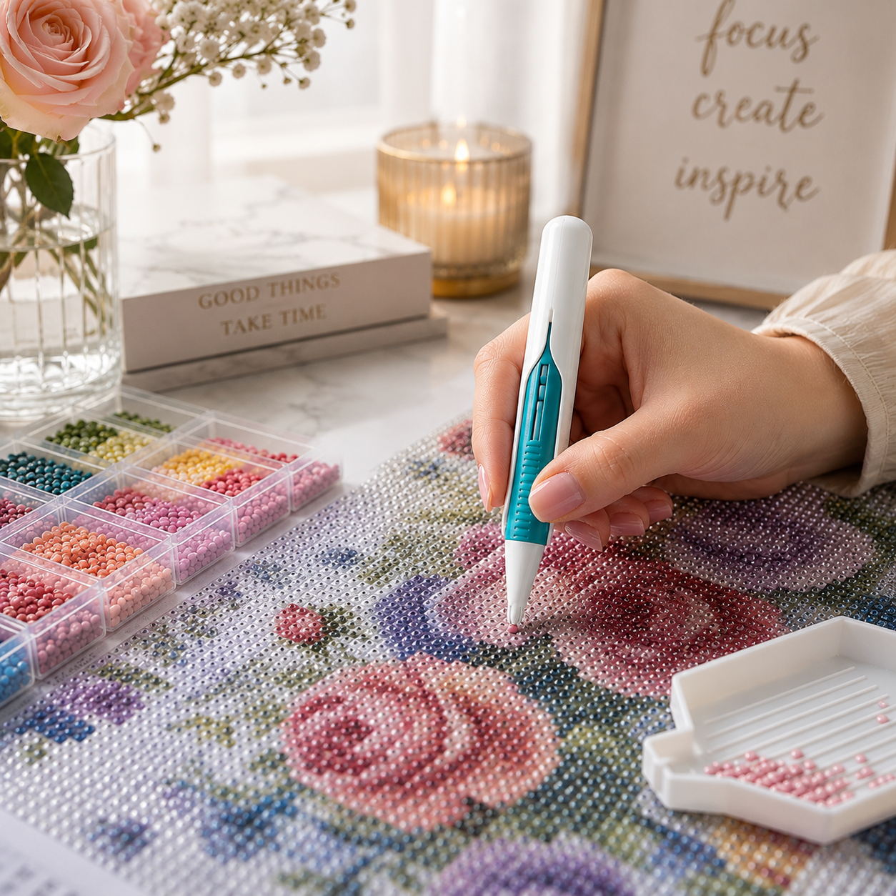 💎Automatic Diamond Painting Bead dispenser