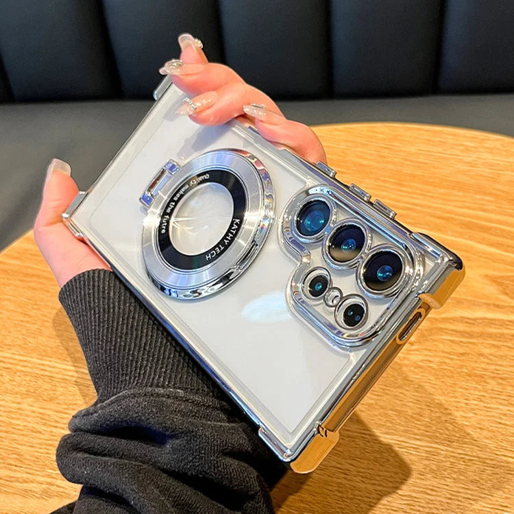 Galvanisierter magnetischer Ständer Handytasche für Samsung