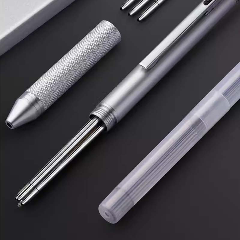 🖊️ Der smarte Minimalist: 4-in-1-Metallkugelschreiber mit Schwerkraftsensor