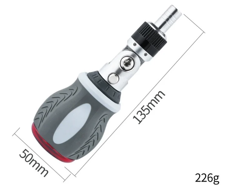 Vielseitiges 8-in-1-Set mit magnetischen Ratschen-Schraubendreherbits