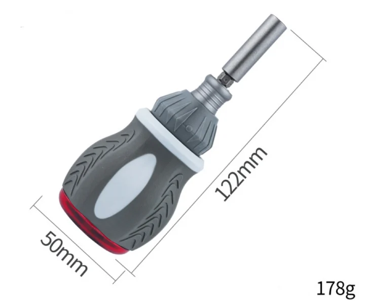 Vielseitiges 8-in-1-Set mit magnetischen Ratschen-Schraubendreherbits