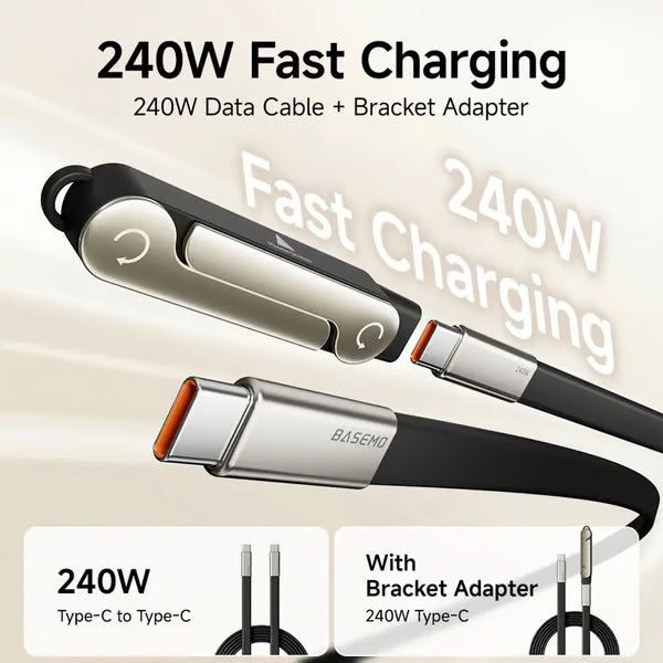 Der ultimative 240-W-Hybrid-Adapter „Power-Stand“ ⚡: die All-in-One-Lösung für Schnellladen und Bildschirmdarstellung