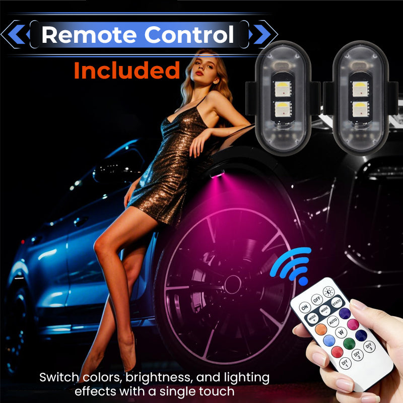 Bunte LED-Innenbeleuchtung für Autos – USB-Aufladung