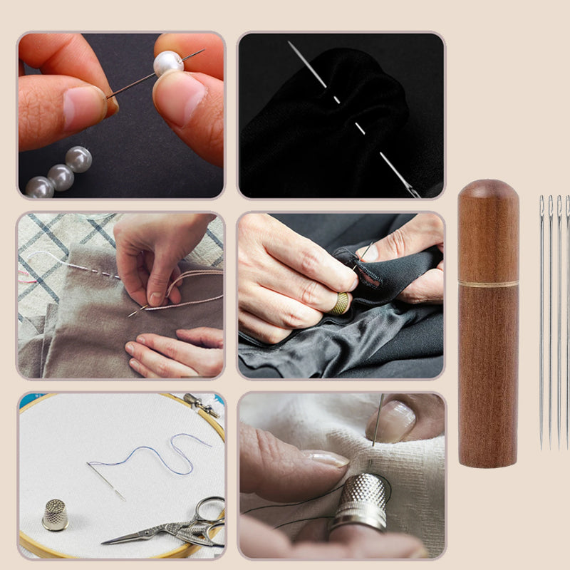 Sewing needle set without thread