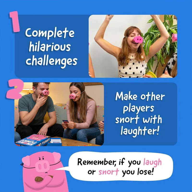 Snort Funny: Das Gesellschaftsspiel „Lachen und verlieren“ 🐷😂