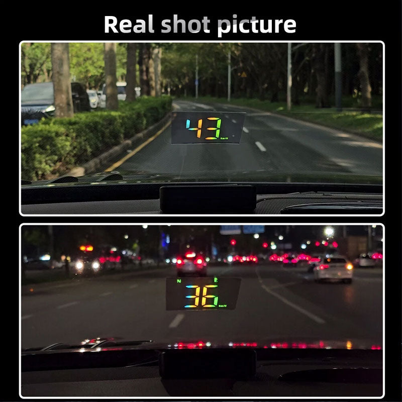 Glasprojektions-HUD (Head-up-Display) im Fahrzeug