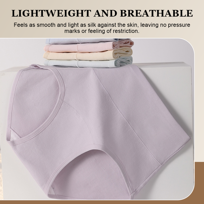 🤍 Bequeme Baumwollslips mit hoher Taille