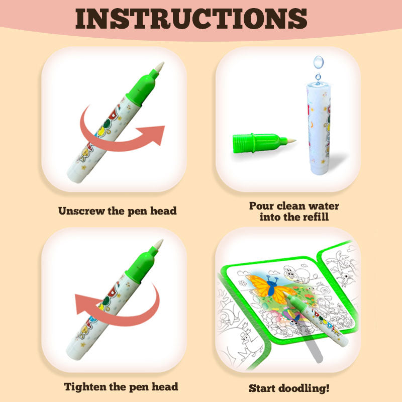 🌈 Wasser-Malbuch für Kinder 🌈