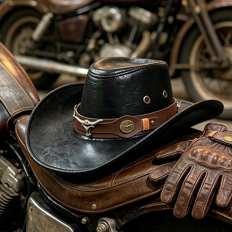 🤠 Western-Cowboyhut mit Riffelung