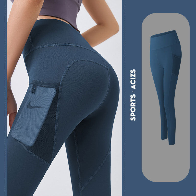 Lauf-Leggings für Hüftstraffung mit Tasche