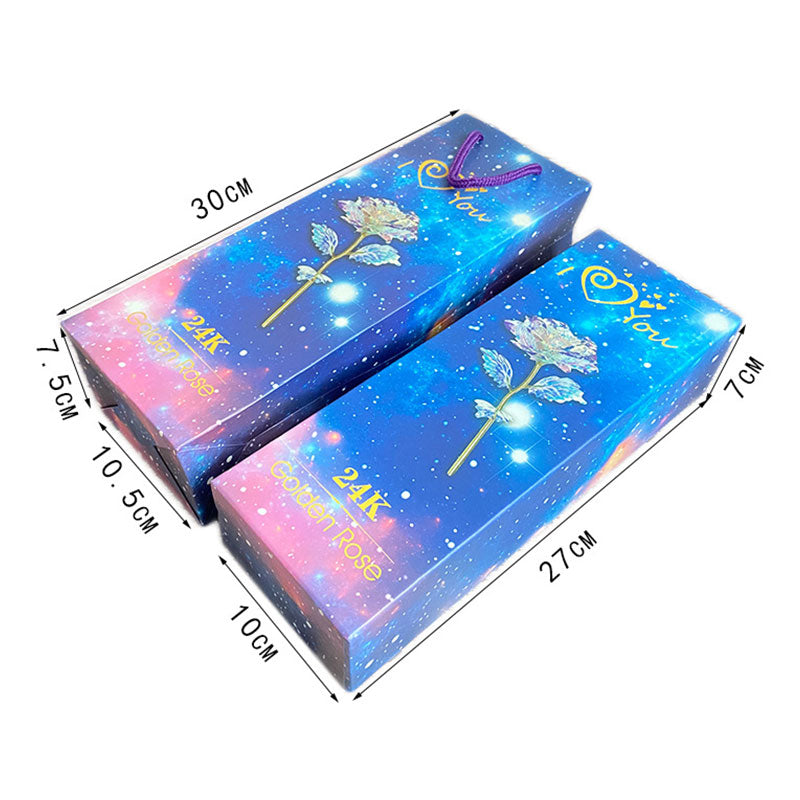 24K Bunte Galaxie-Rose