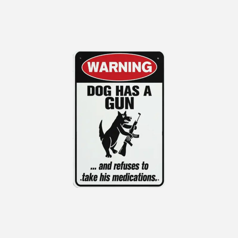 „Wachhund“ – lustiges Warnschild 🐶 — Gib deinen Nachbarn einen Gesprächsstoff