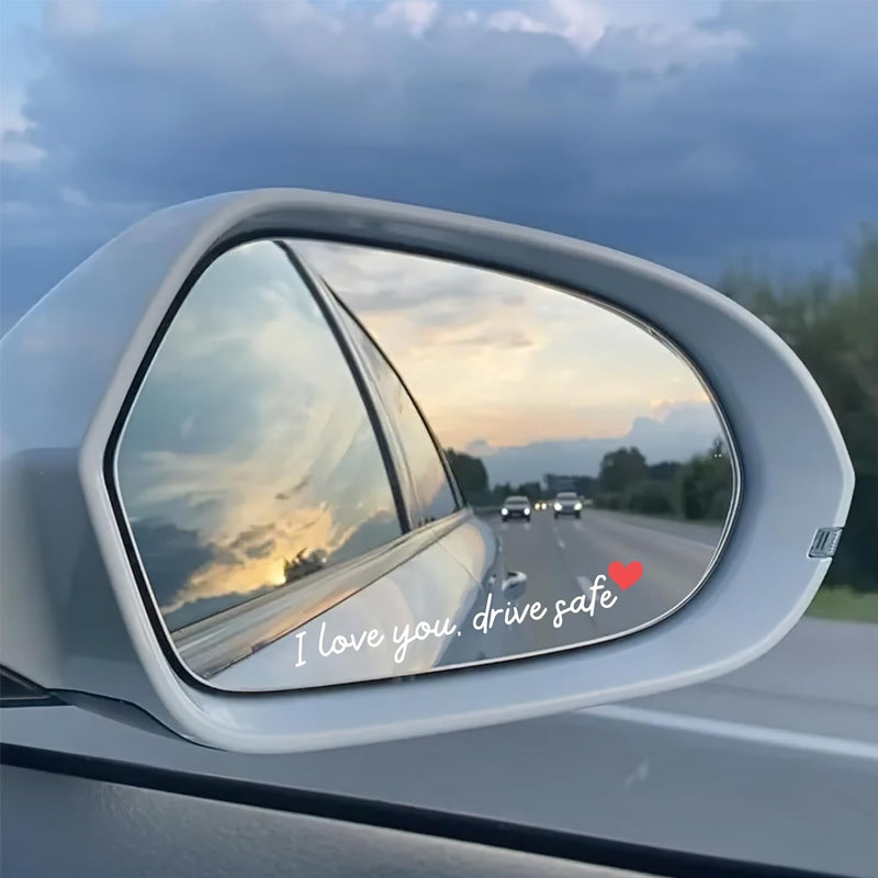 “I Love You Drive Safe“ Mirror stickers/„I Love You Drive Safe“ Autoaufkleber