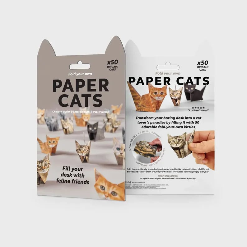 DIY-Papierkatzen zum Selbstbasteln