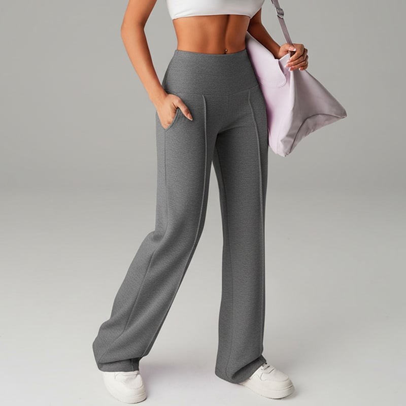 💕 Damen-Unifarbene Weite Straight-Leg-Hose