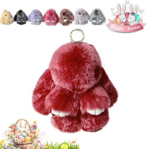 🐰Süßer Osterhasen-Plüschschlüsselanhänger – Geschenkoption in Blechdose, 🎁Süße Osterüberraschung