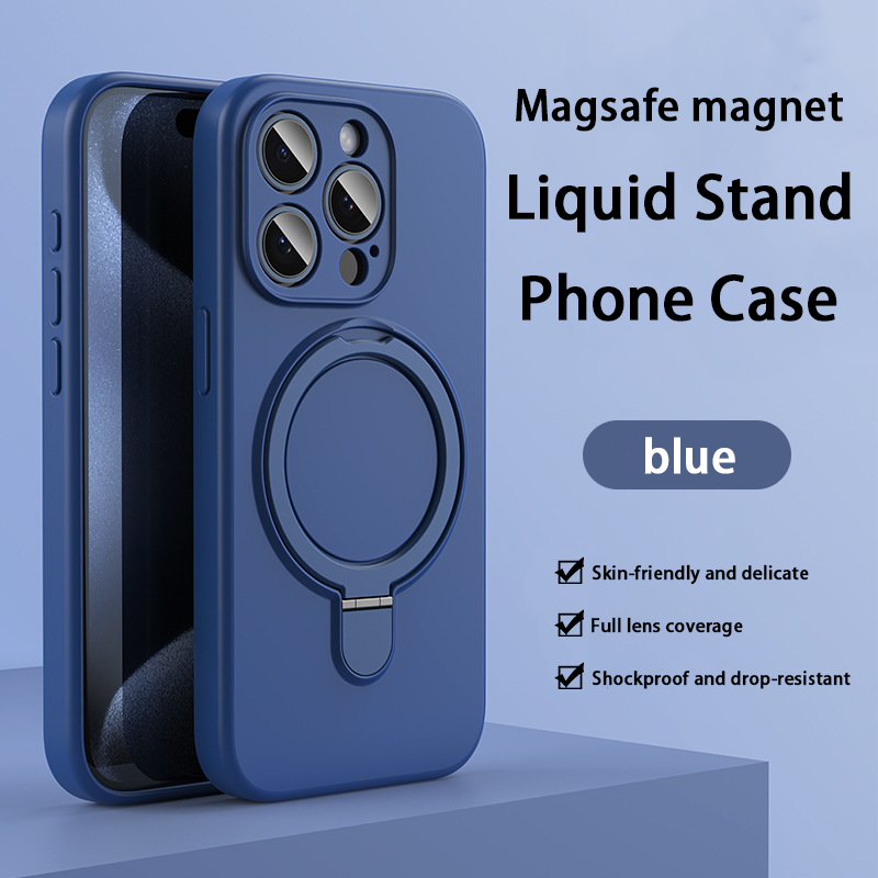 Liquid Silicone Case - Integrierter Ständer & MagSafe-kompatibel