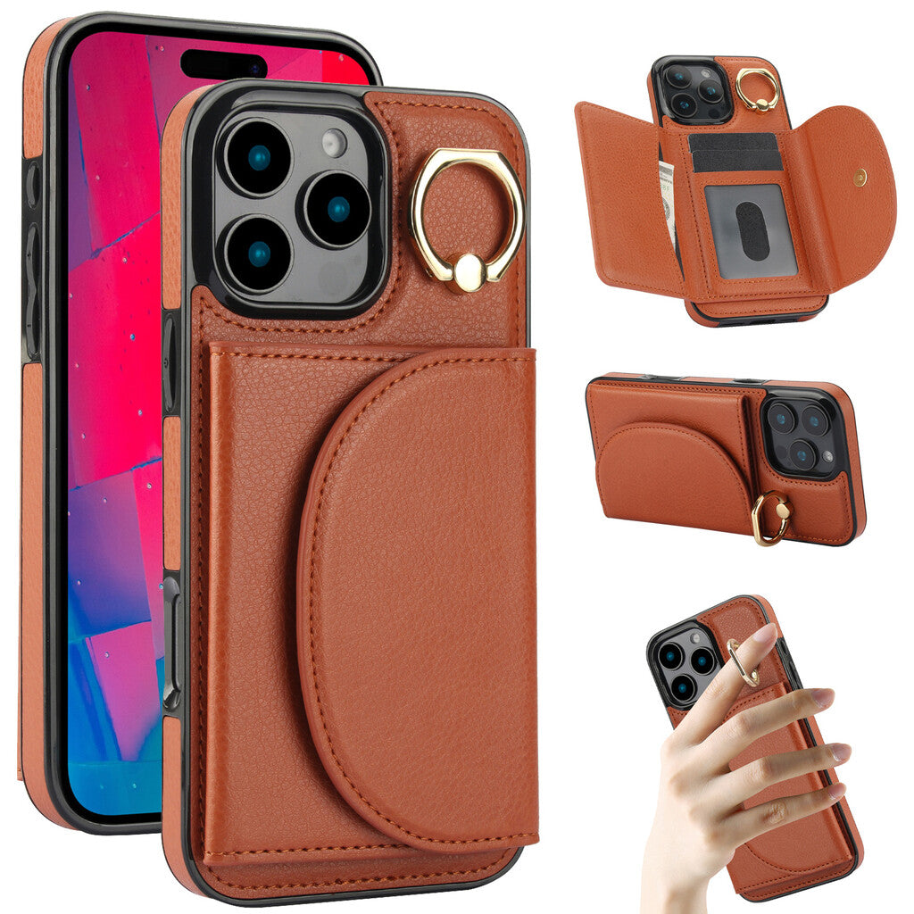 Ringhalterhülle / iPhone 17 Pro Max Ständerhülle mit Kartensteckplatz