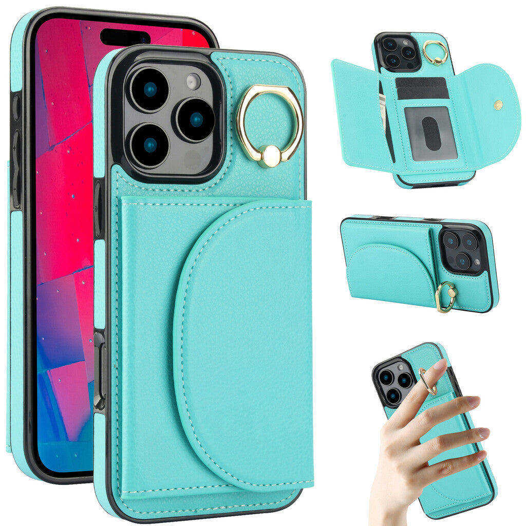 Ringhalterhülle / iPhone 17 Pro Max Ständerhülle mit Kartensteckplatz