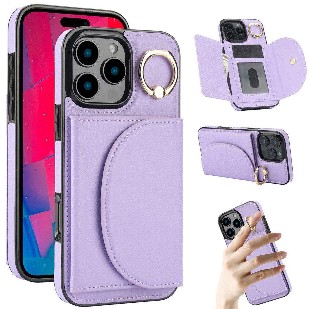 Ringhalterhülle / iPhone 17 Pro Max Ständerhülle mit Kartensteckplatz