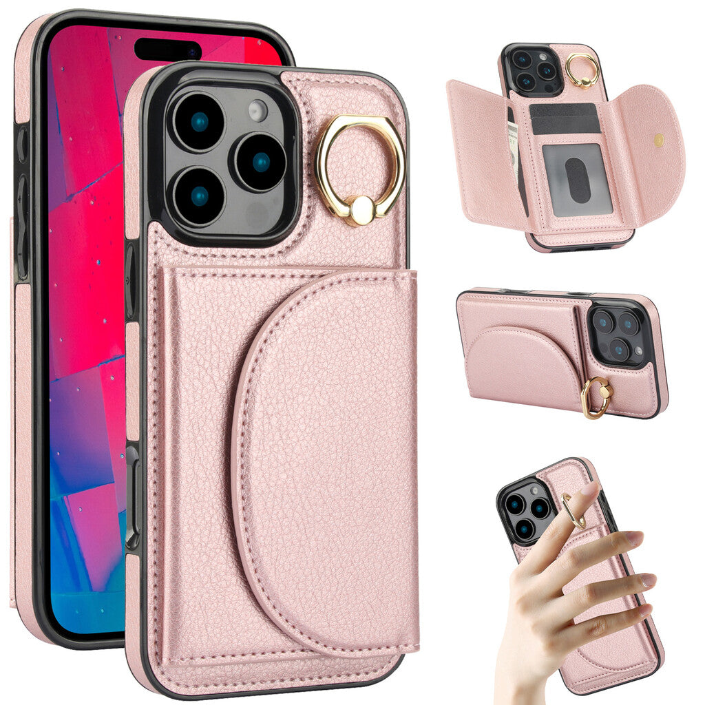 Ringhalterhülle / iPhone 17 Pro Max Ständerhülle mit Kartensteckplatz