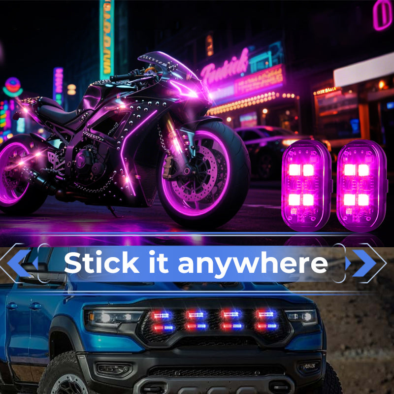 Bunte LED-Innenbeleuchtung für Autos – USB-Aufladung
