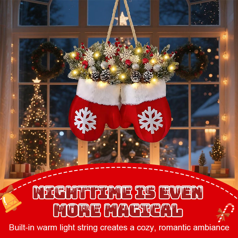 🎅 Blinkende Weihnachtshandschuh-Girlande · Schaffen Sie eine warme und gemütliche Weihnachtsstimmung