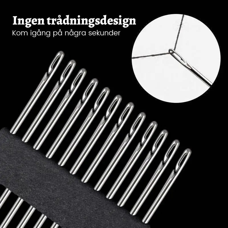 Sewing needle set without thread