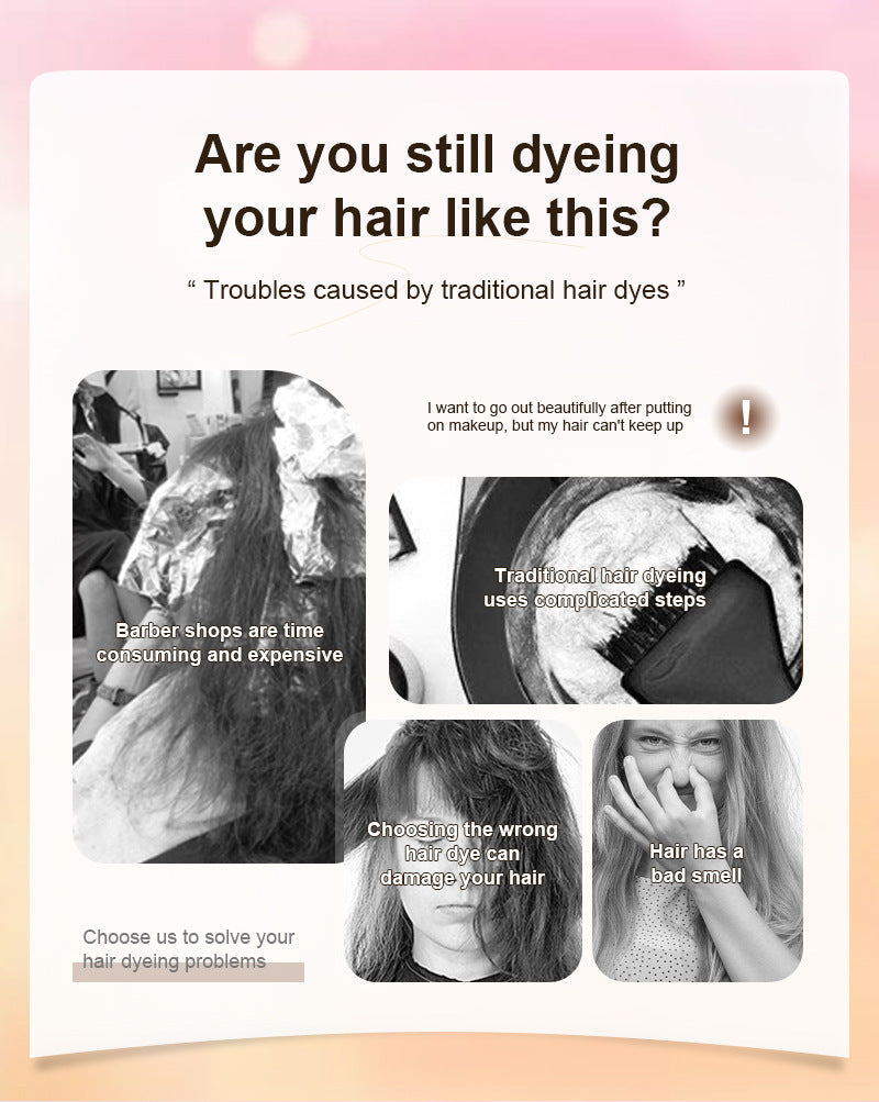 🟧3-in-1-Kamm für die Haarfärbung | Einfaches Färben der Haare zu Hause mit integrierter Bürste