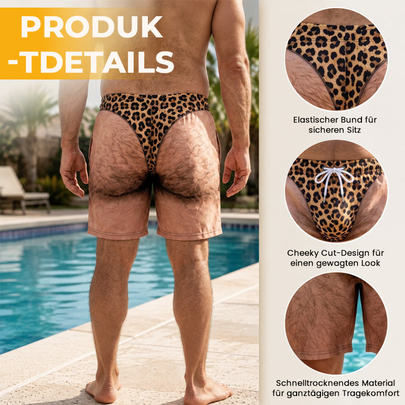 Die „Cheeky Commando“-Spaß-Badehose – sorgt garantiert für staunende Blicke!