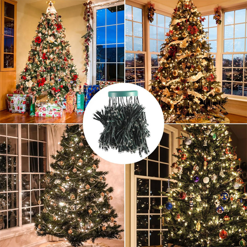 🎄 LED-Ring Fünfzackiger Stern Weihnachtsbaum-Lichterkette 🎄