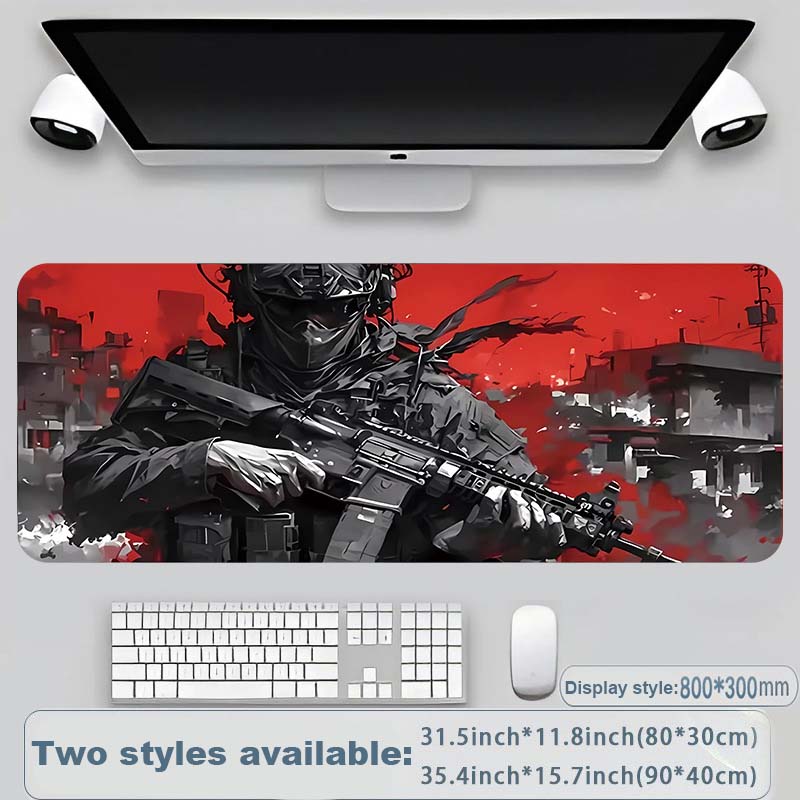 Cool Military Weapon Build Weapon Parts Display Large Gaming Mouse Pad