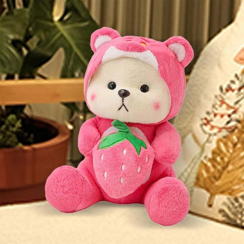 Erdbeerbär-Plüschtier