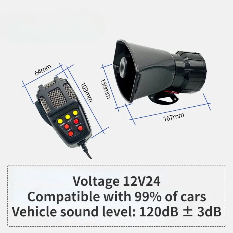 📢Limited Time Half Price-100W Alarm Horn Siren Shouting Speaker🚗
