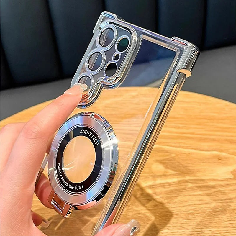 Galvanisierter magnetischer Ständer Handytasche für Samsung