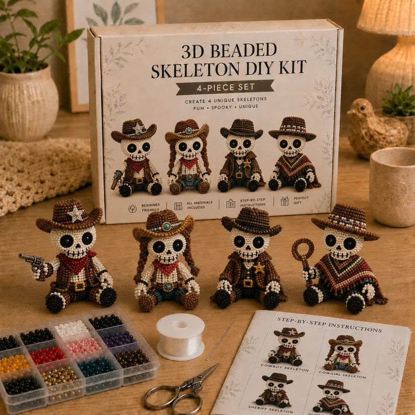 🔥💀 3D-Skelett-Bastelset zum Selbermachen