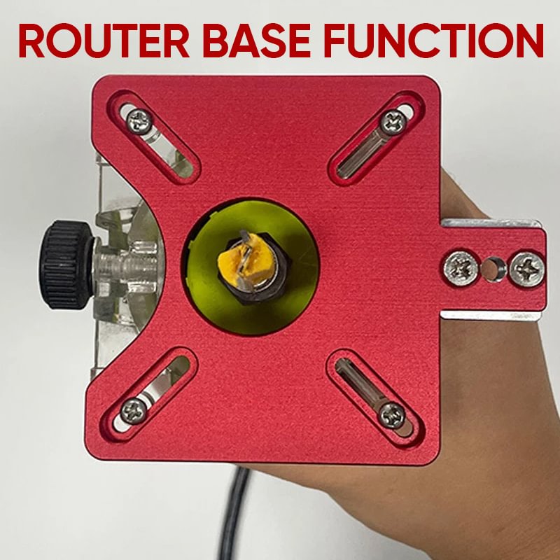 🔧✨ 3-in-1-Router-Fräshalterung für Nuten – verstellbar, Zoll-/cm-Skalen, modularer Aufbau 🛠️