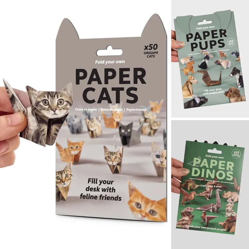 DIY-Papierkatzen zum Selbstbasteln