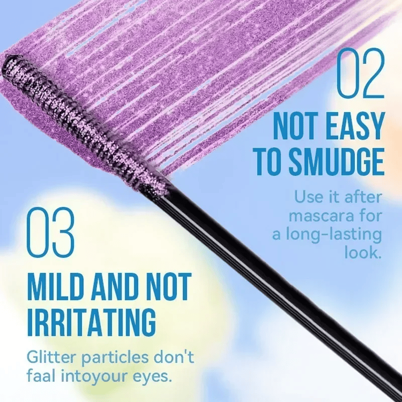 Farbenfrohe Glitzer-Mascara/Colorful Glitter Mascara